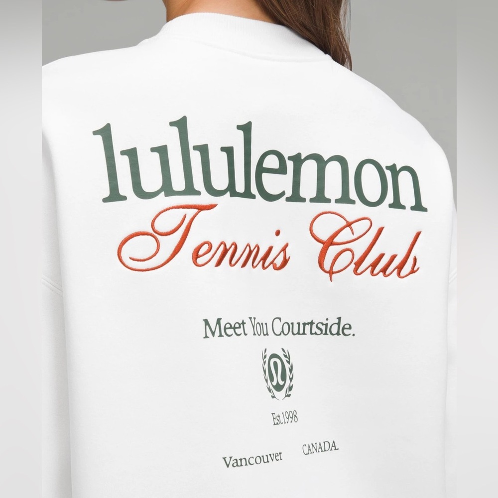 Lululemon Heavyweight Fleece Pullover *Tennis Club EUC Size Small - Picture 5 of 9